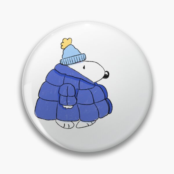 Item preview, Puffer Jacket Beanie Blue  designed and sold by cranbearrie.