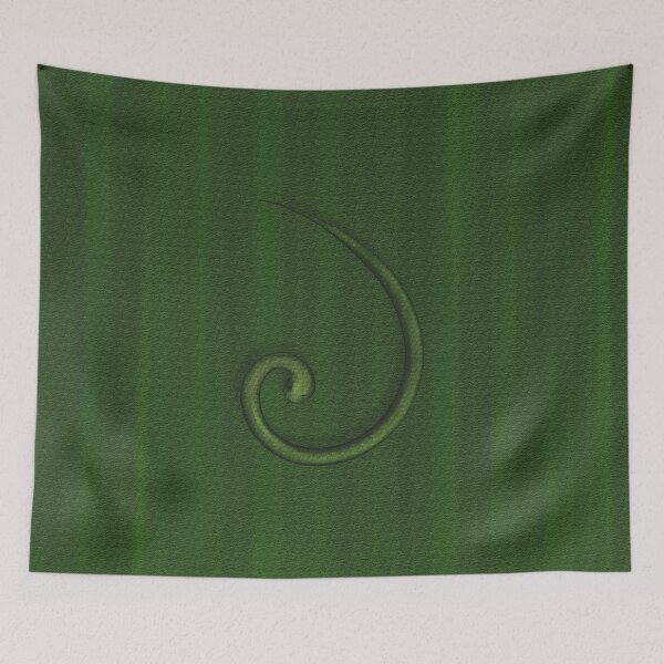Item preview, Green-colored snake in the form of a golden spiral designed and sold by Cherevan.