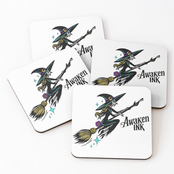 Item preview, Awaken ink witch tattoo flash designed and sold by Awakenink.