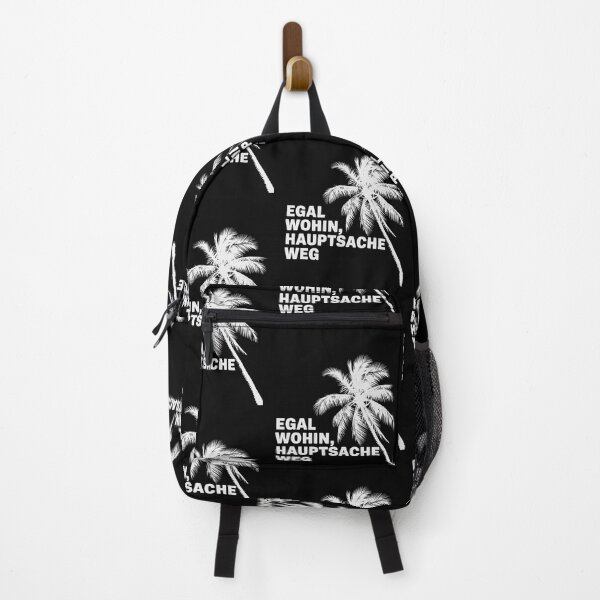 Item preview, Holiday-ready palm tree with saying: No matter where, the main thing is to get away Design designed and sold by Mkx8.
