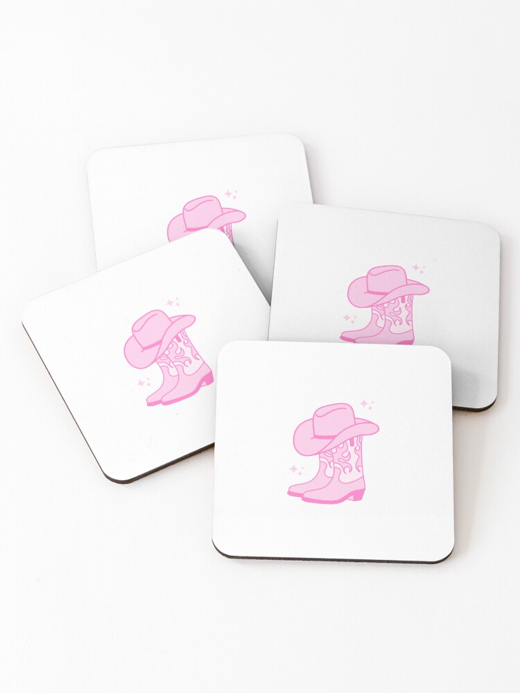 Thumbnail 1 of 5, Coasters (Set of 4), Pink Rodeo designed and sold by lottiem94.
