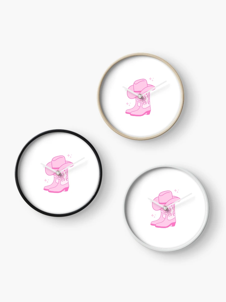 Thumbnail 3 of 4, Clock, Pink Rodeo designed and sold by lottiem94.