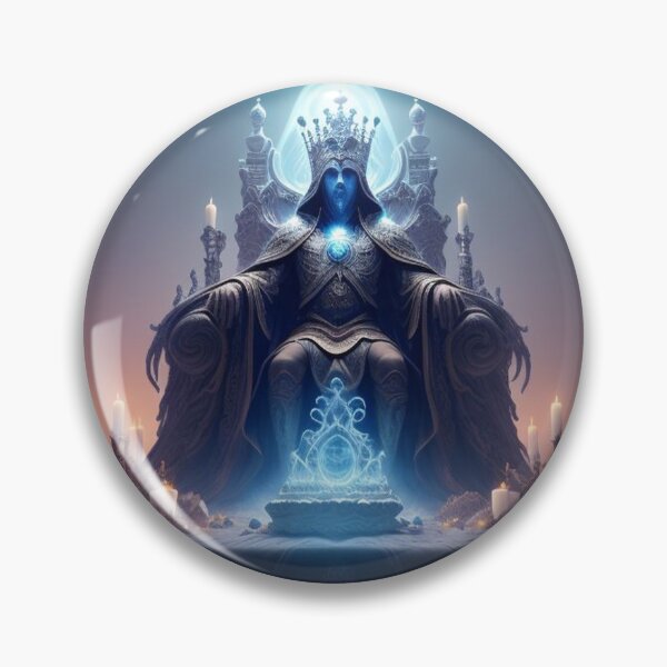 Item preview, Ghost King Sitting On Chair With Candles designed and sold by highplacidity.