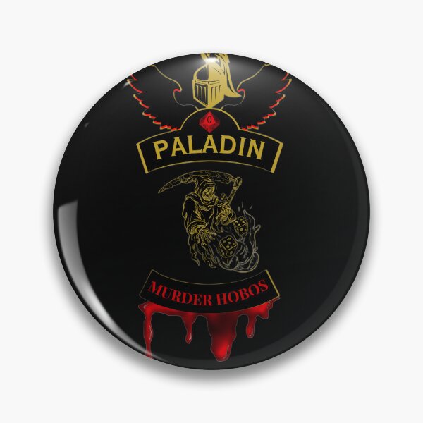 Item preview, Paladin. Murder Hobos. Biker Patch Style designed and sold by Ferndragons.