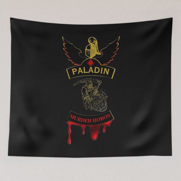 Item preview, Paladin. Murder Hobos. Biker Patch Style designed and sold by Ferndragons.