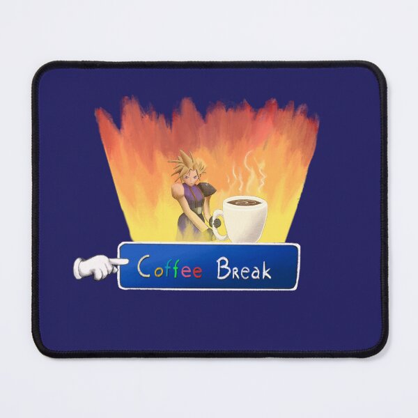 Item preview, Cloud Strife, Limit Break, coffee, Final Fantasy 7 Remake designed and sold by Acoustic9cetra.