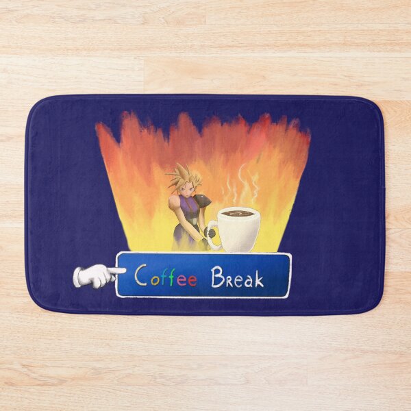 Item preview, Cloud Strife, Limit Break, coffee, Final Fantasy 7 Remake designed and sold by Acoustic9cetra.