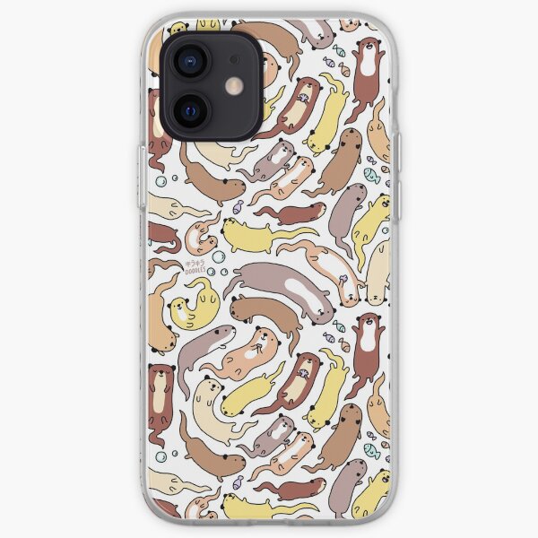 Adorable Otter Swirl iPhone Soft Case