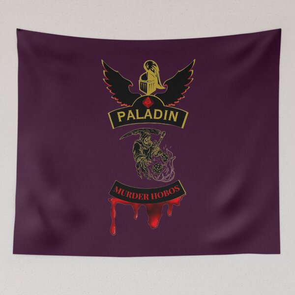 Item preview, Paladin. Murder Hobos. Biker Patch Style designed and sold by Ferndragons.