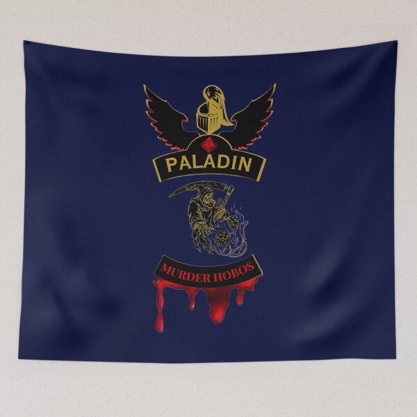Item preview, Paladin. Murder Hobos. Biker Patch Style designed and sold by Ferndragons.