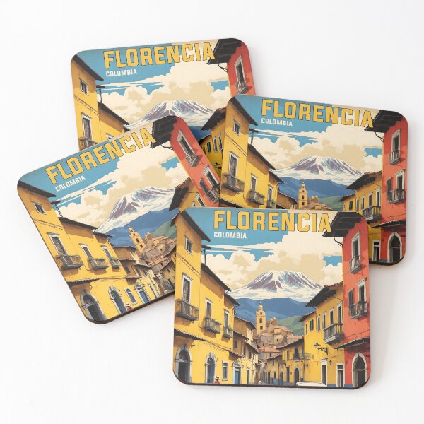 Item preview, Florencia Colombia Retro Vintage Poster Tourism  designed and sold by TravelersGems.