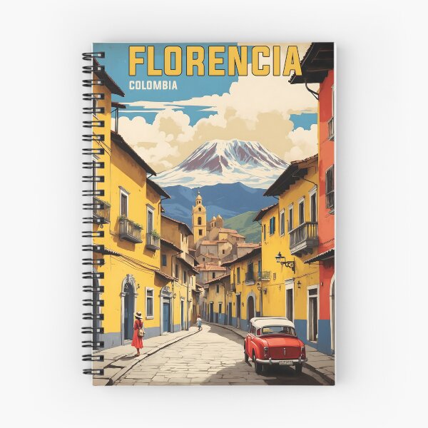 Item preview, Cartel retro vintage de turismo de Florencia Colombia designed and sold by TravelersGems.