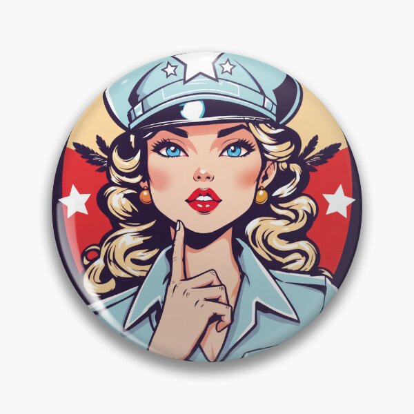 Item preview, Blonde Bombshell, military pinups designed and sold by BestRebel.