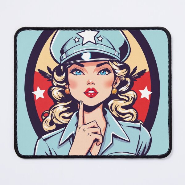 Item preview, Blonde Bombshell, military pinups designed and sold by BestRebel.
