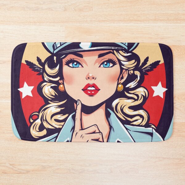 Item preview, Blonde Bombshell, military pinups designed and sold by BestRebel.
