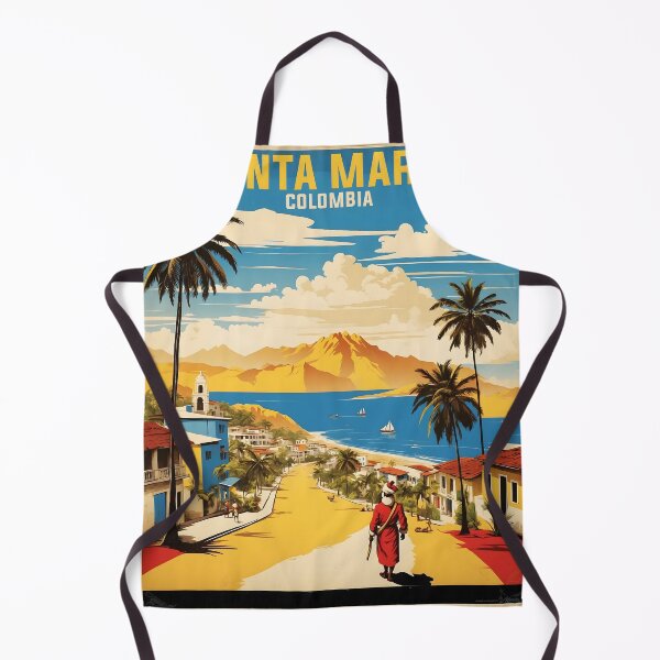 Item preview, Santa Marta Colombia Retro Vintage Poster Tourism designed and sold by TravelersGems.