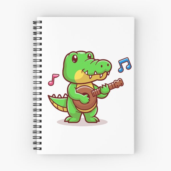 Item preview, Happy Crocodile with a Guitar designed and sold by crisgris1961.