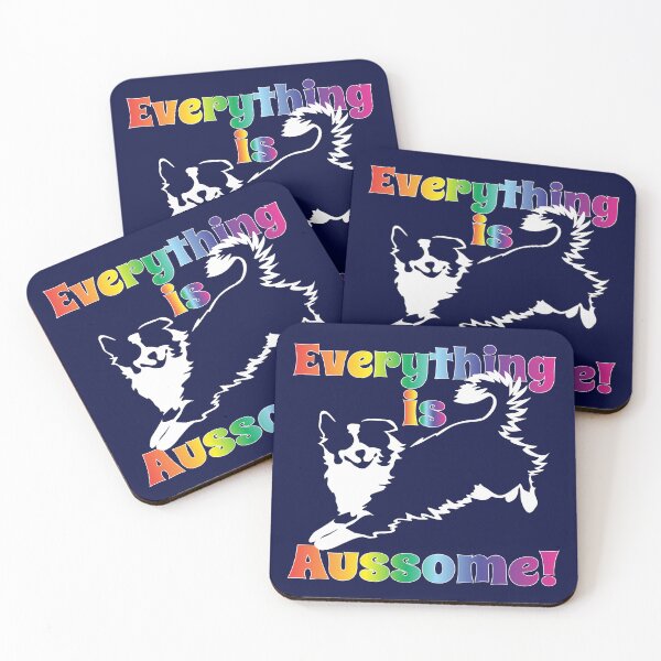 Item preview, Everything is Aussome | Australian Shepherd | NickerStickers® on Redbubble designed and sold by NickerStickers.