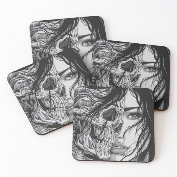 Item preview, GIRL FACE WITH SKULL designed and sold by Niccko23-25.
