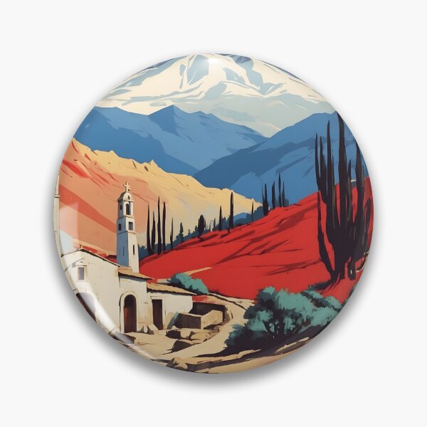 Item preview, Cartel retro vintage de turismo de La Cisterna Chile designed and sold by TravelersGems.