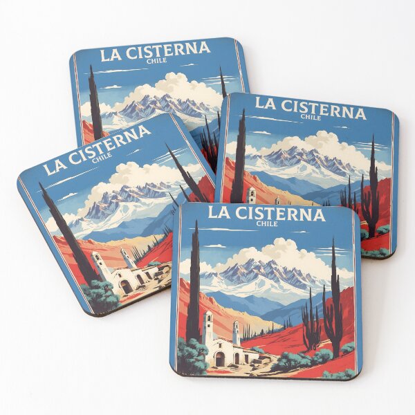 Item preview, La Cisterna Chile Retro Vintage Poster Tourism  designed and sold by TravelersGems.