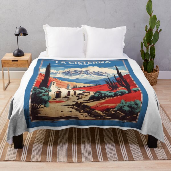 Item preview, Cartel retro vintage de turismo de La Cisterna Chile designed and sold by TravelersGems.