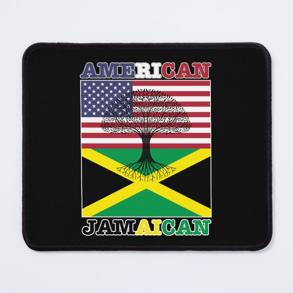 Item preview, USA Jamaica Flag, Jamaican Roots American Born America designed and sold by Dabbing Turtle Designs.