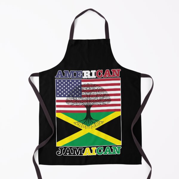 Item preview, USA Jamaica Flag, Jamaican Roots American Born America designed and sold by Dabbing Turtle Designs.
