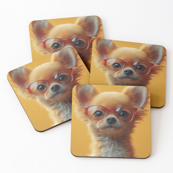 Item preview, Beautiful chihuahuadog puppy with glasses designed and sold by EgonZ9.