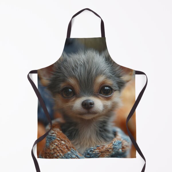 Item preview, Cute adorable Chihuahua puppy with a woolen scarf designed and sold by EgonZ9.