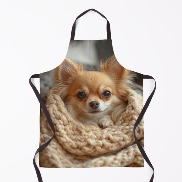 Item preview, beautiful chihuahua puppy in woolen scarf designed and sold by EgonZ9.