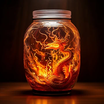 Artwork thumbnail, Dragon In A Jar by Rtymer