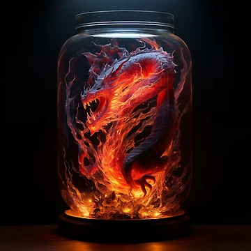 Artwork thumbnail, Dragon In A Jar by Rtymer