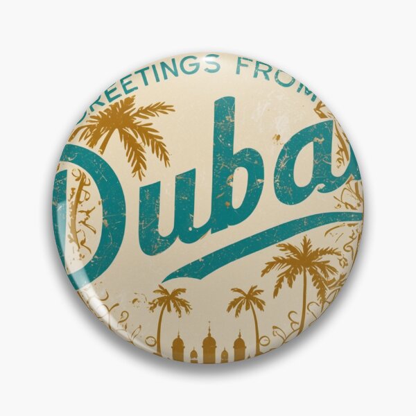 Item preview, Dubai United Arab Emirates Vintage Travel Retro Postcard Design designed and sold by TravelPostcardGems.