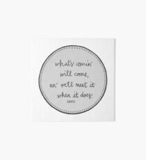 Hagrid Quote Art Board