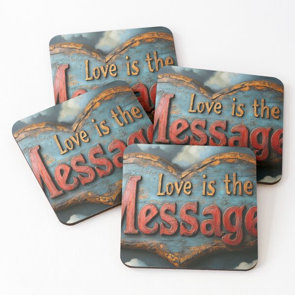 Item preview, Love is the message sign designed and sold by EgonZ9.