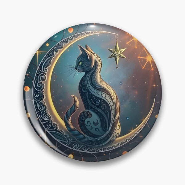 Item preview, A cat dominating the moon designed and sold by artedamensagem.