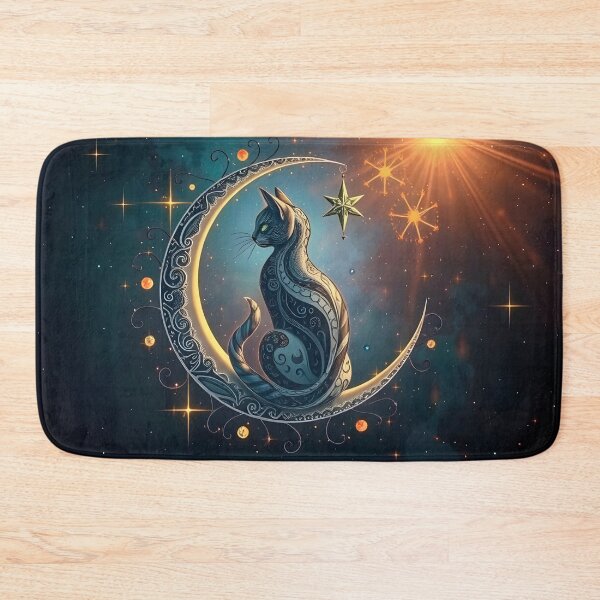 Item preview, A cat dominating the moon designed and sold by artedamensagem.