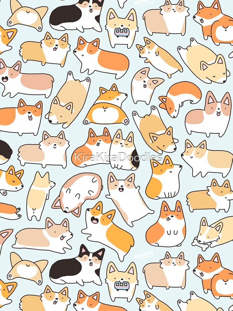 Corgilicious Corgi Doodle by KiraKiraDoodles