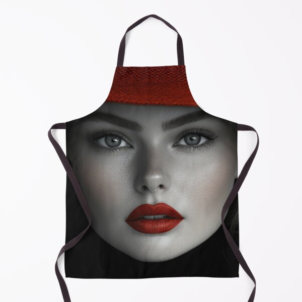 Item preview, Lady with the green eyes and red hat designed and sold by EgonZ9.