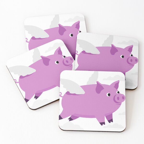 Item preview, When Pigs Fly: Fun Cartoon Art designed and sold by shinyjewel.