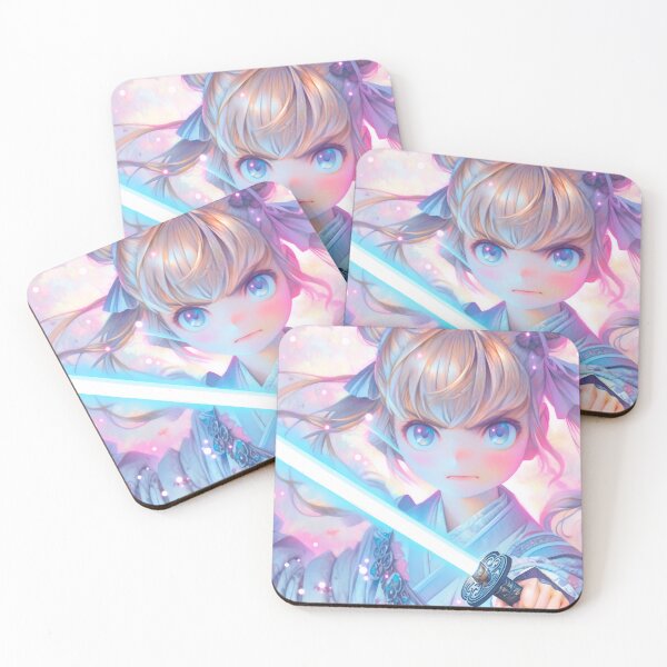 Item preview, Intense Glowing Sword Anime Girl designed and sold by bubblegoth.