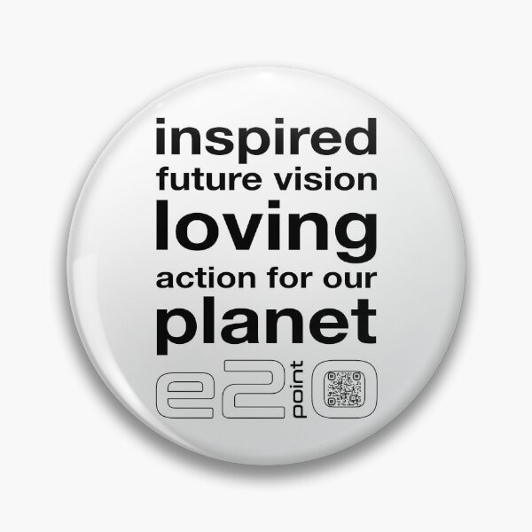 Item preview, e2point0 - Inspired future vision loving action for the planet (black) designed and sold by e2point0.