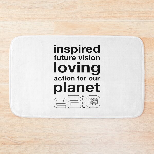 Item preview, e2point0 - Inspired future vision loving action for the planet (black) designed and sold by e2point0.