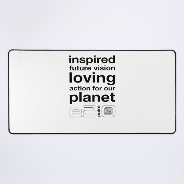 Item preview, e2point0 - Inspired future vision loving action for the planet (black) designed and sold by e2point0.
