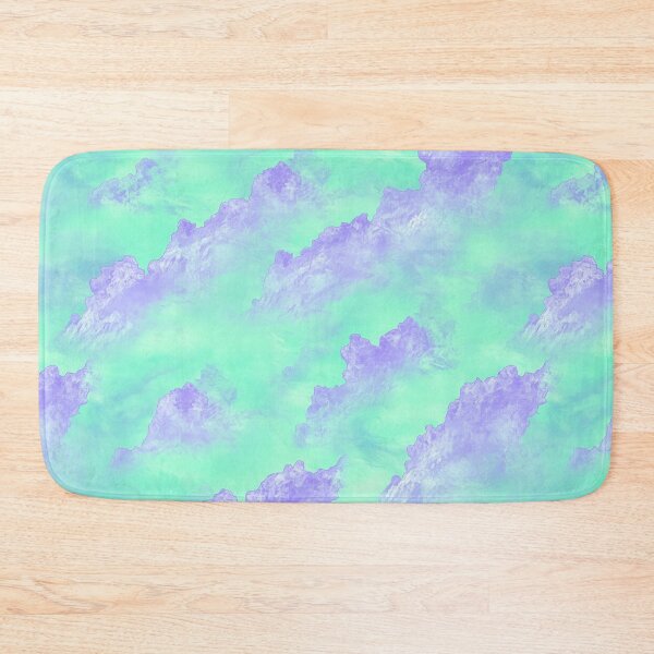Item preview, Purple and Green Clouds designed and sold by  patchworkpersona.