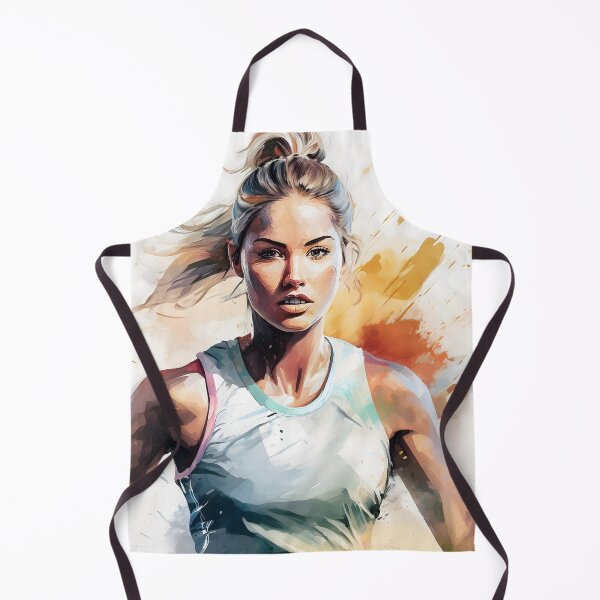Item preview, A dynamic illustration of a person in a white tank top with a blurred face, set against a vibrant, abstract background designed and sold by homydesign.