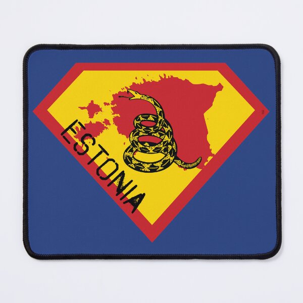 Item preview, ESTONIA SHIELD - Freedom Is The Superpower - Gadsden Snake Flag - Dont Tread On Me SUPERHERO spellout design designed and sold by pelagio.