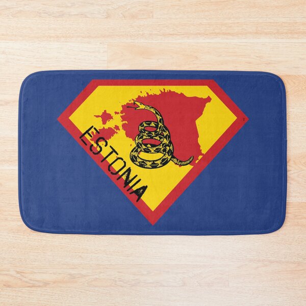 Item preview, ESTONIA SHIELD - Freedom Is The Superpower -  Gadsden Snake Flag - Dont Tread On Me SUPERHERO spellout design designed and sold by pelagio.