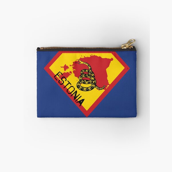 Item preview, ESTONIA SHIELD - Freedom Is The Superpower -  Gadsden Snake Flag - Dont Tread On Me SUPERHERO spellout design designed and sold by pelagio.